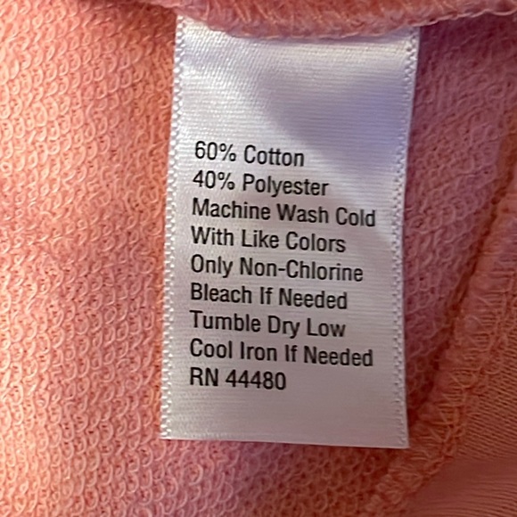 NWT Wonderly Studio Pink Peony Adore Texture Hooded Sweatshirt - Picture 16 of 16